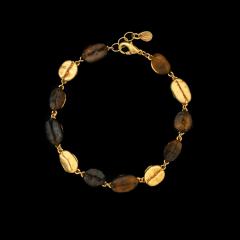 Coffee Bean roasted Bracelet - Kaffeebohne geröstet Armband